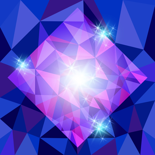 500x500 Diamond Geometric Shapes Background Vector Free Download