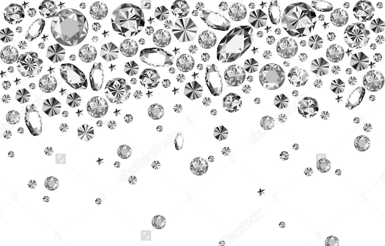 1495x953 Stock Vector Falling Gems Abstract Background Vector Illustration