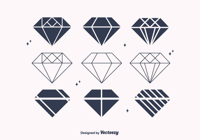 700x490 Flat Diamond Vectors