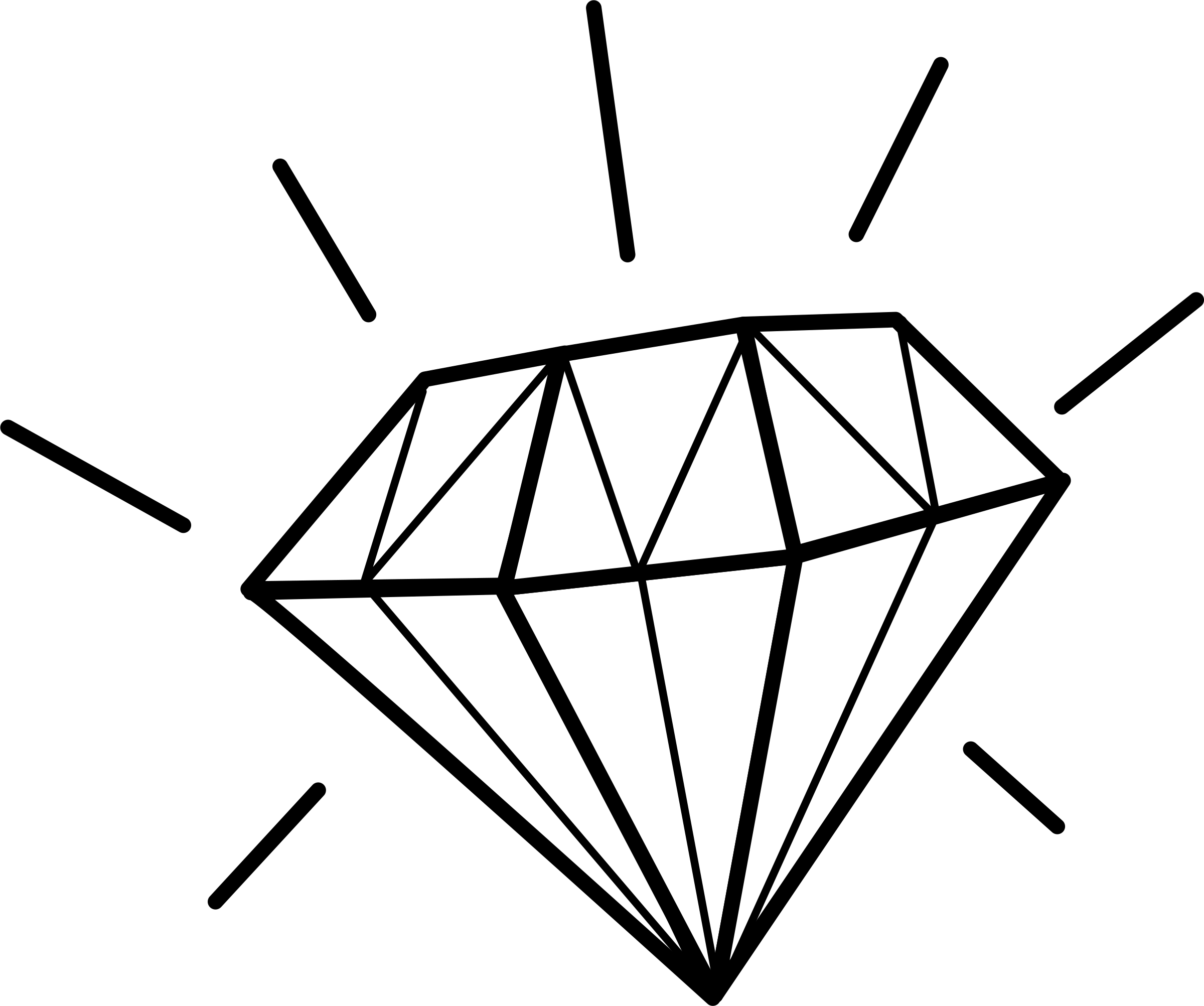 2400x2005 Shiny Diamond Vector Art Image