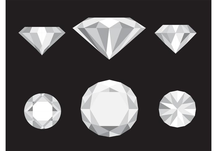 700x490 Vector Diamond Icons