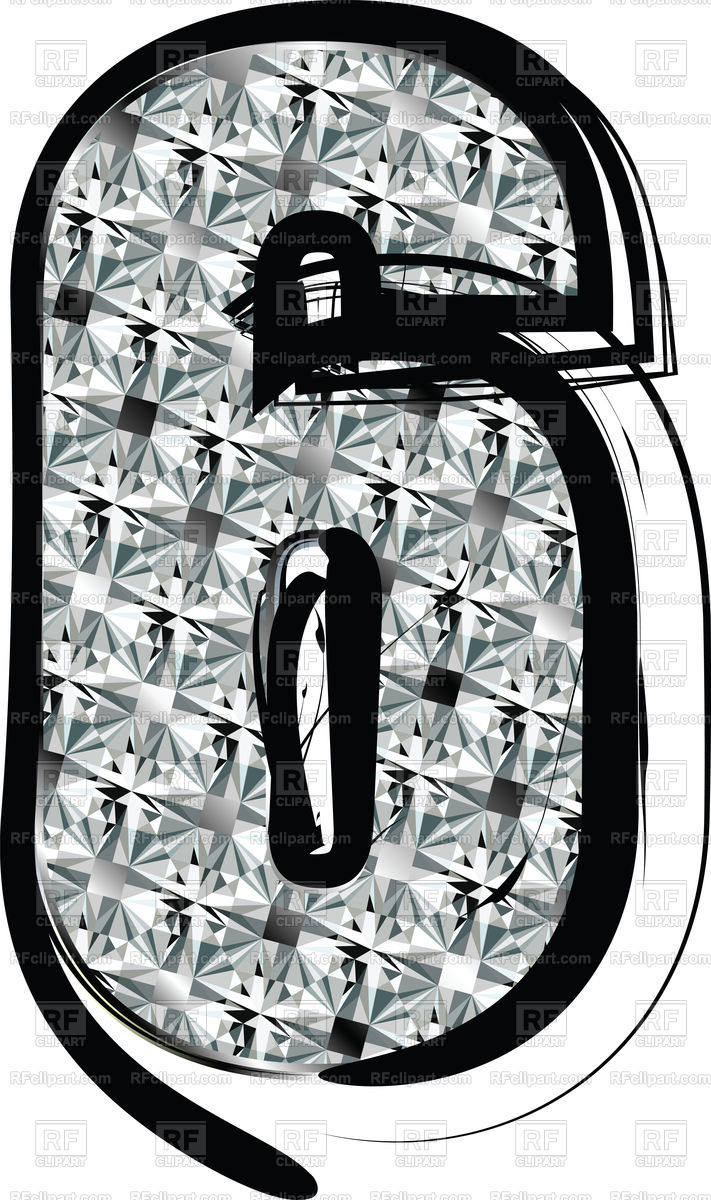 711x1200 Diamond Font Number Vector Image Of Fonts Type Aroastock