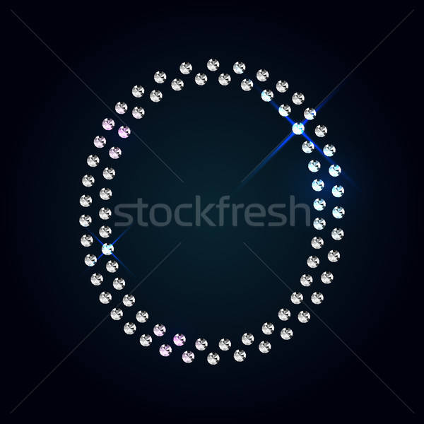 600x600 Gems A Letter Shiny Diamond Font Vector Illustration Sergey