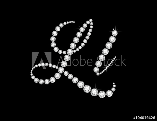 500x387 Ll Diamond Script Jeweled Font