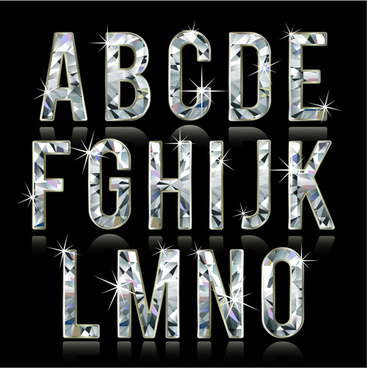 367x368 Shiny Diamond Fonts Free Vector Download