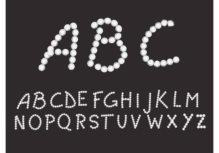 700x490 Vector Diamond Font