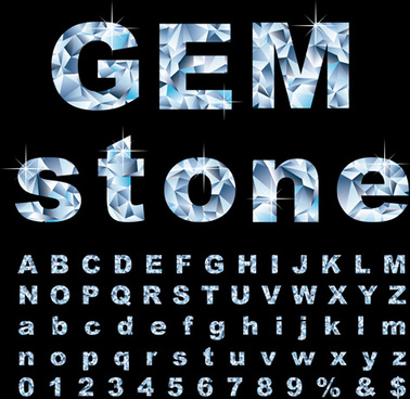 378x368 Vector Diamond Letters Free Vector Download