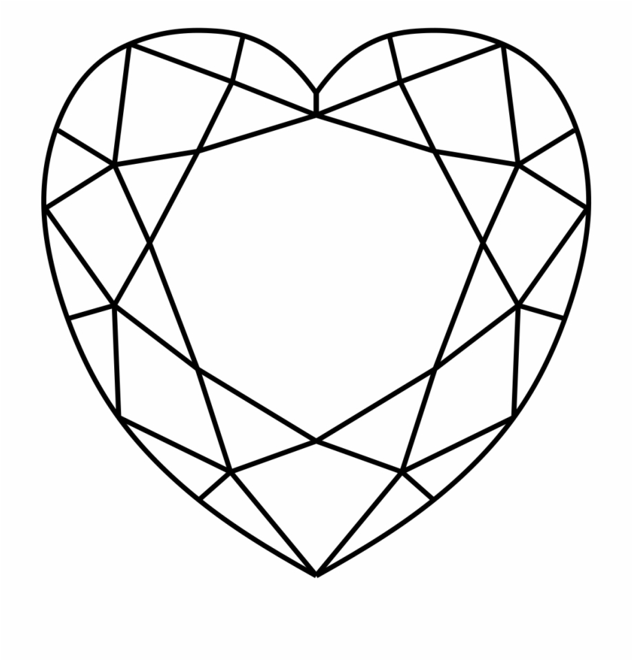 Diamond Heart Vector at Vectorified.com | Collection of Diamond Heart ...