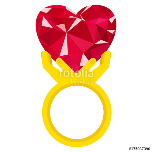 500x500 Ring With Diamond Heart Stock Image And Royalty Free Vector