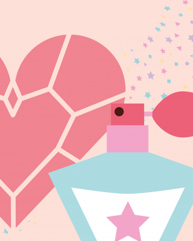 626x782 Cute Fragrance Diamond Heart Jewelry Vector Premium Download