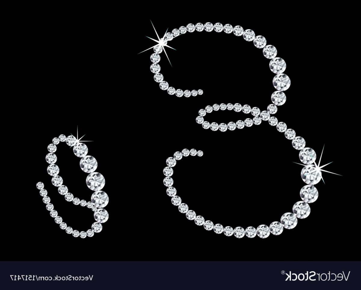 Diamond Letters Vector