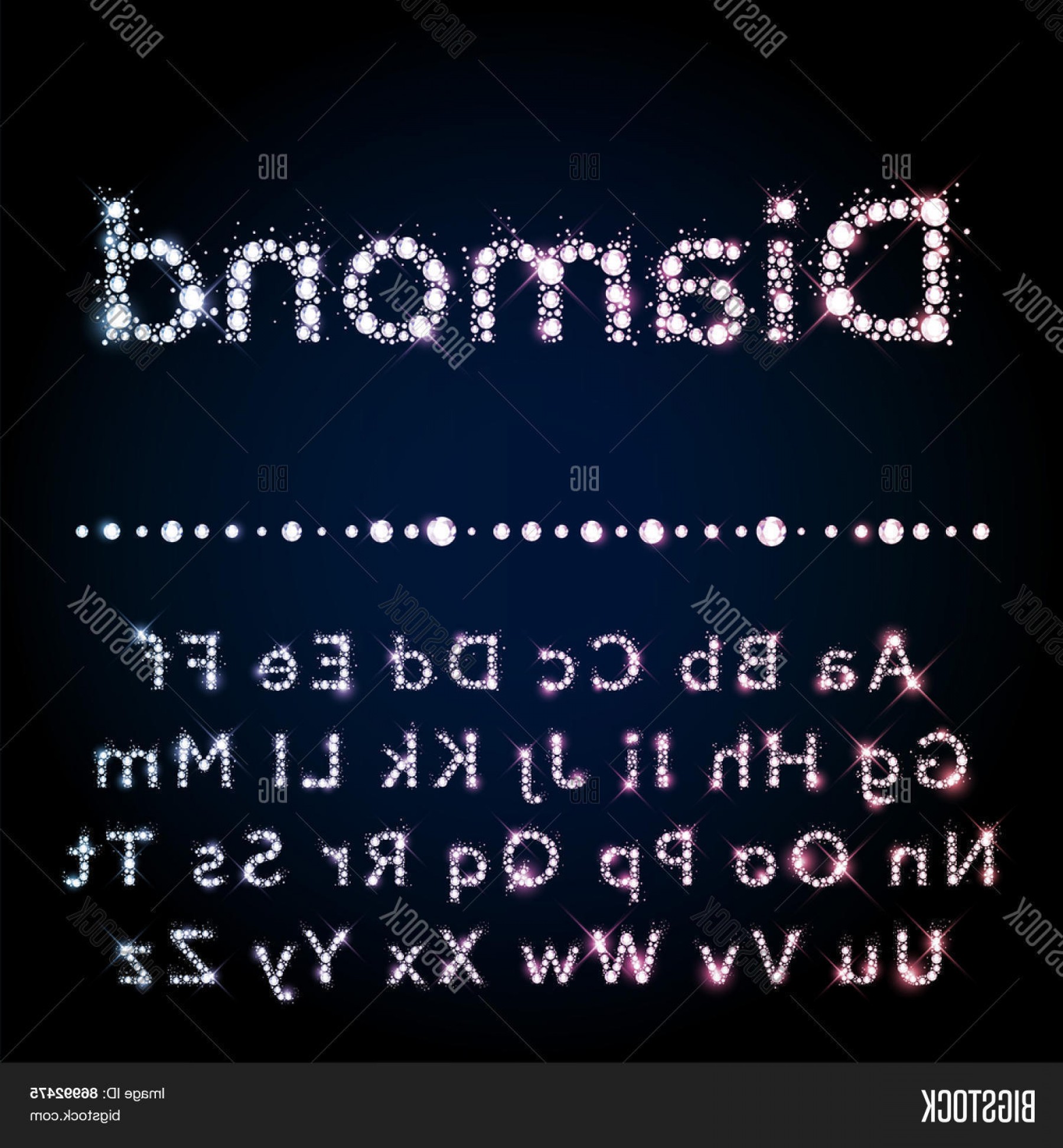 1800x1944 Stock Vector Vector Diamond Letters Shiny Diamond Alphabet Font