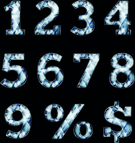 266x282 Vector Diamond Letters Free Vector Download