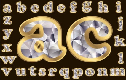 425x272 Diamond Letters Vector Vector Misc Free Vector Free Download