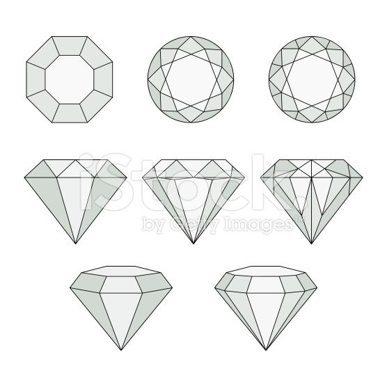 556x556 Set Of Isolated Gem Stones Vector Set Of Diamond Design Elements