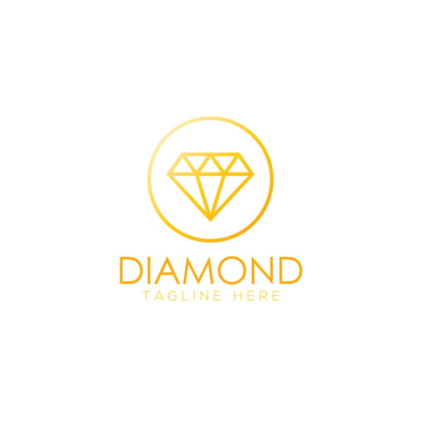 600x600 Diamond Logo Design Vector Set Free Graphics Uihere