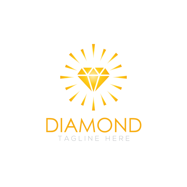 600x600 Diamond Logo Design Vector Set Free Download