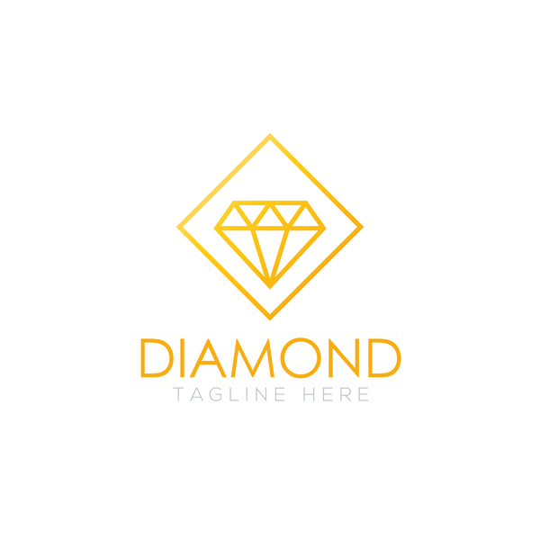 600x600 Diamond Logo Design Vector Set Free Download