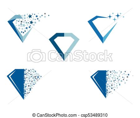 450x379 Diamond Logo Template Vector Icon Illustration Design