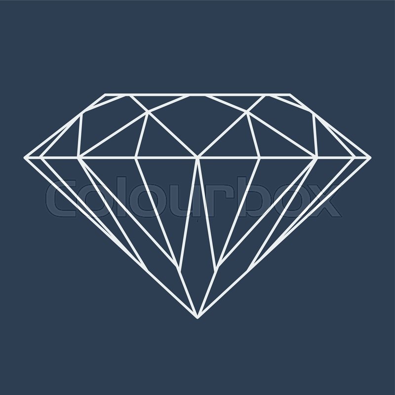 800x800 Diamond Logo Vector Stock Vector Colourbox