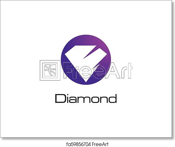 560x470 Free Art Print Of Diamond Logo Vector Diamond Logo Vector Icon