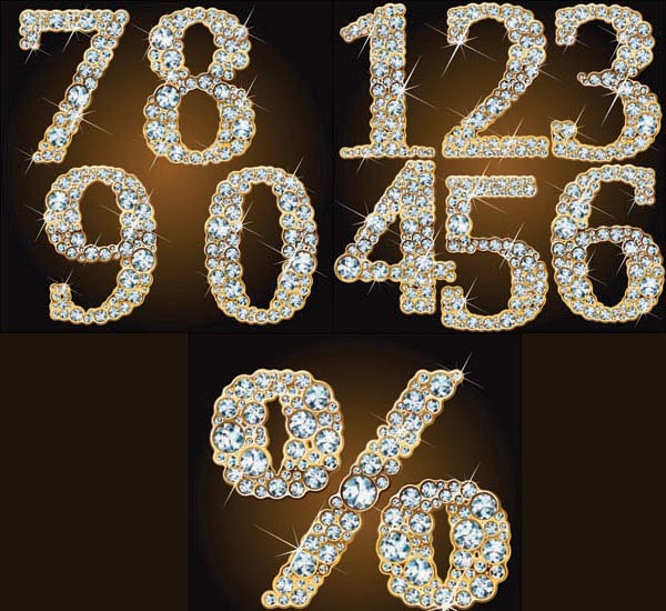 Diamond Numbers Vector at Collection of Diamond