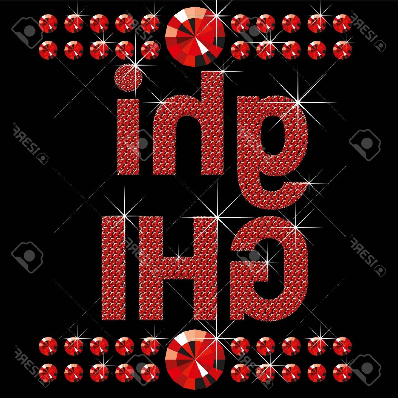 1558x1560 Photovector Set Of Red Diamond Letters And Numbers Big And Small