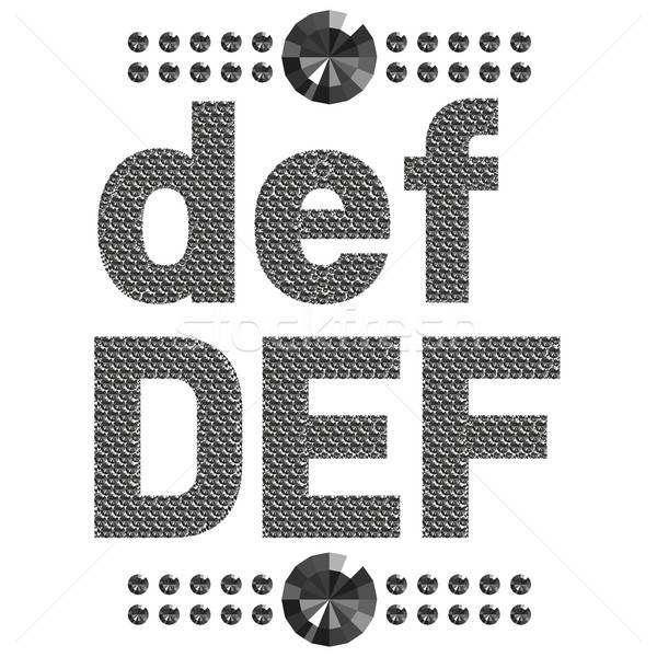 600x600 Diamond Letters And Numbers Big And Small Vector Illustration