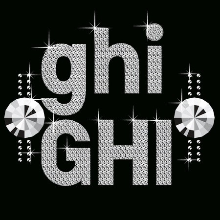 450x450 Vector Set Of Diamond Letters And Numbers Big And Small Royalty