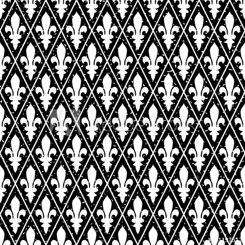 Seamless Black And White Grunge Medieval Diamond Pattern Vector 500x500 Seamless Black And White Grunge Medieval Diamond Pattern Vector