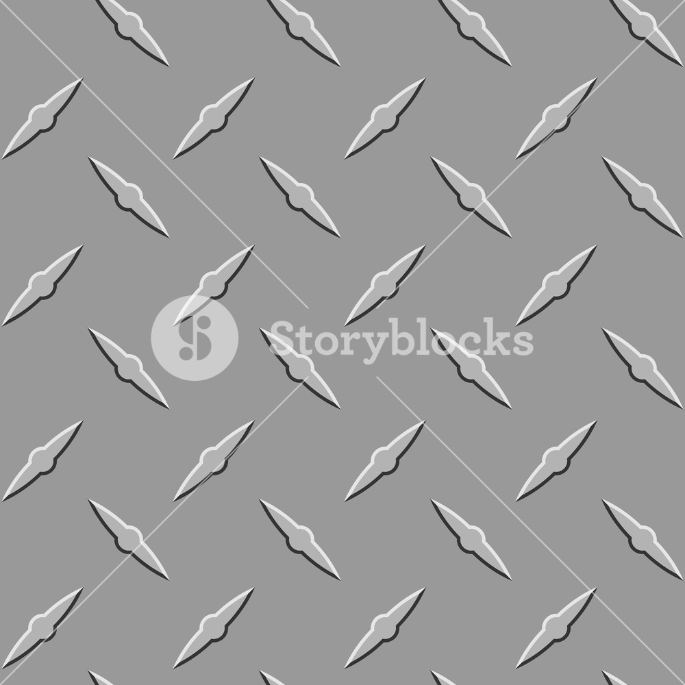 1000x1000 Diamond Plate, Seamless Repeating Pattern Background, Vector