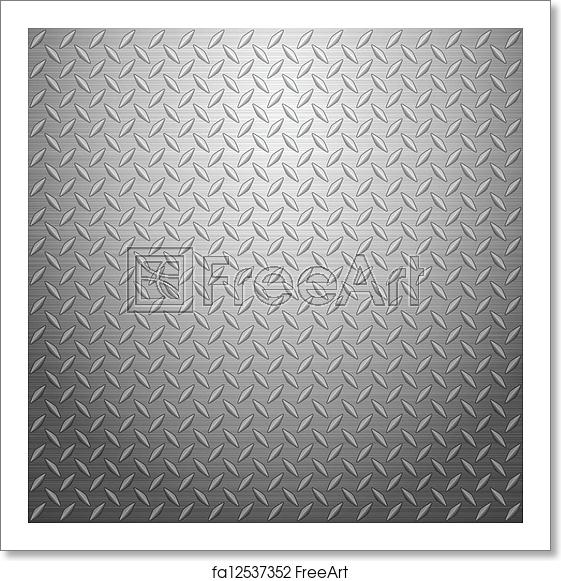 561x581 Free Art Print Of Diamond Plate Metal Texture Background