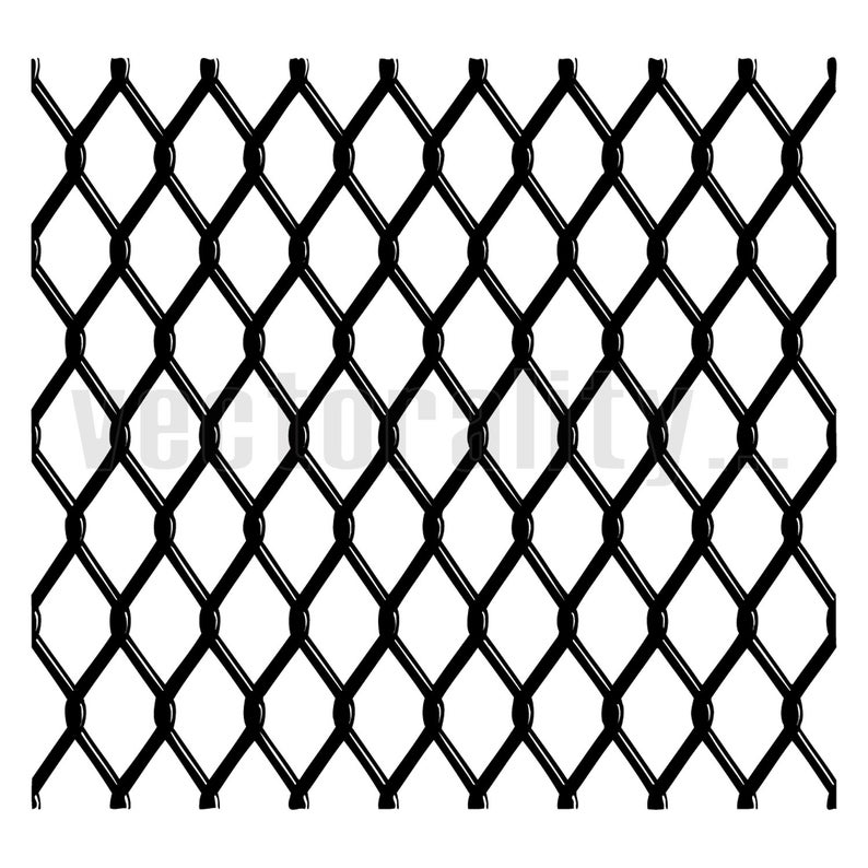 794x794 Mesh Fence Diamond Tread Plate Pattern Vector Art Instant Etsy