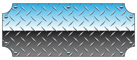 452x200 Diamond Plate Free Vector Art
