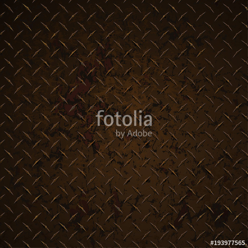 500x500 Diamond Plate Rusty Distressed Corroded Realistic Vector Graphic