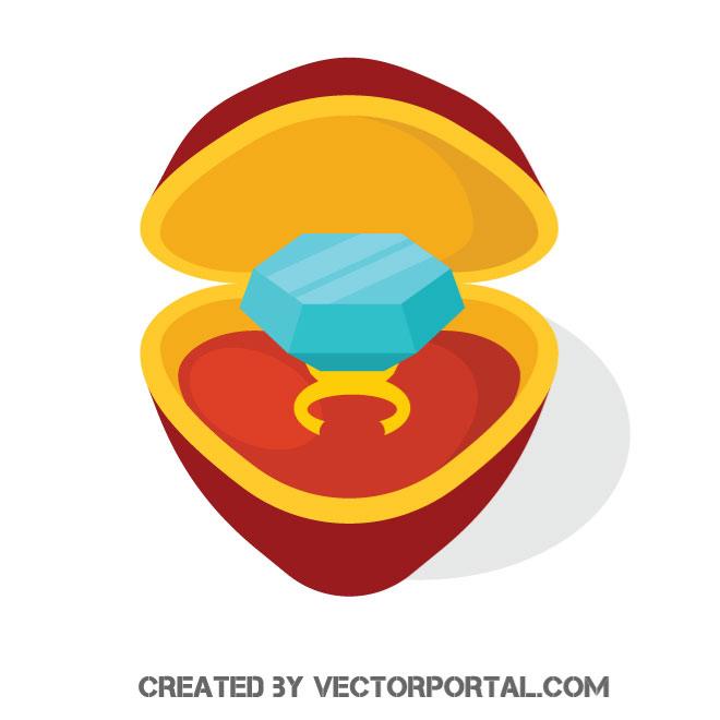 Diamond Ring Vector Image 660x660 Diamond Ring Vector Image