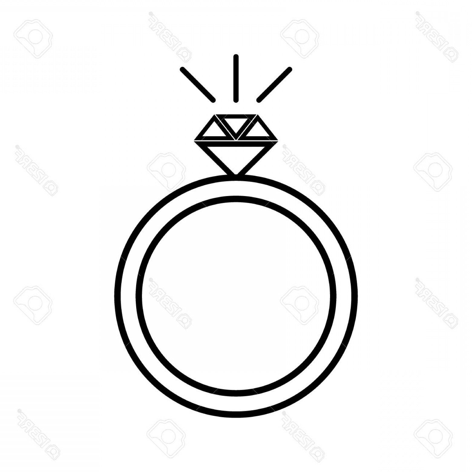 Photostock Vector Diamond Engagement Ring Icon Simple Illustration 1560x1560 Photostock Vector Diamond Engagement Ring Icon Simple Illustration