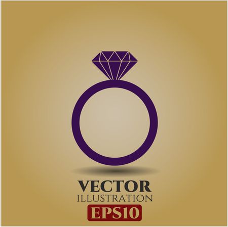 450x449 Diamond Ring Icon Vector Symbol Flat App Web Freestock
