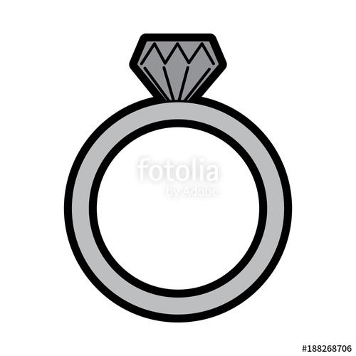 500x500 Wedding Ring Icon Diamond Ring Jewelry Vector Illustration Stock