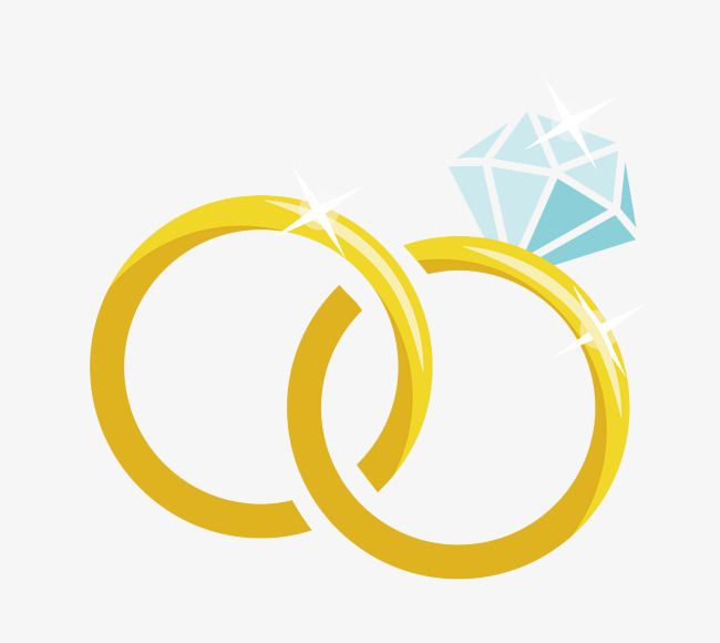 650x580 Cartoon Vector Material Diamond Wedding Ring, Ring, Vector