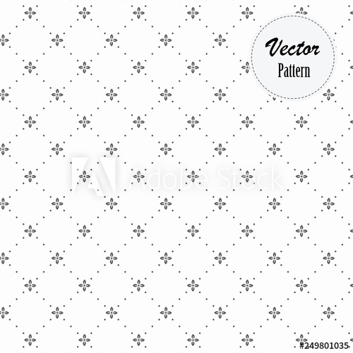 500x500 Geometric Vector Pattern, Repeating Abstract Small Flower