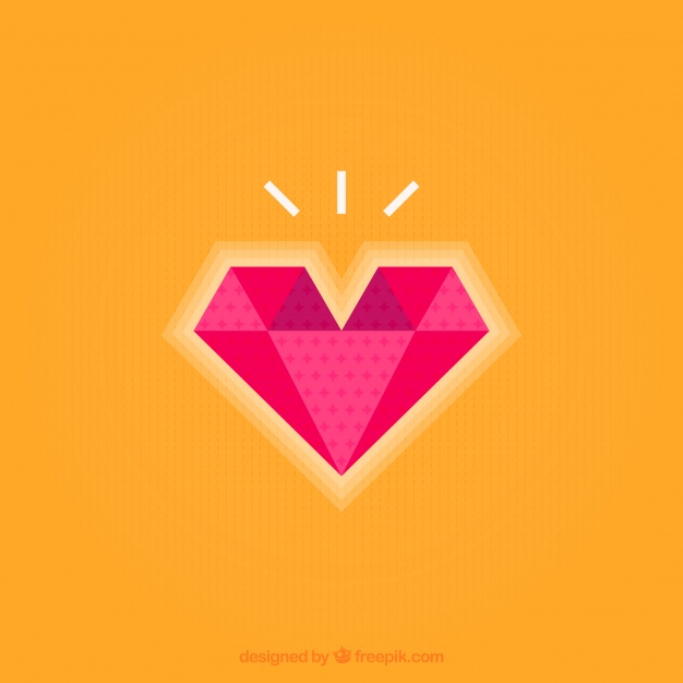 Heart Wih Diamond Shape Background Vector Free Download 626x626 Heart Wih Diamond Shape Background Vector Free Download