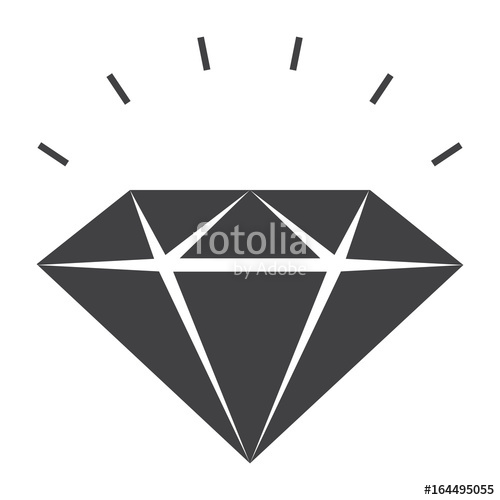 Diamond Silhouette Vector at Vectorified.com | Collection of Diamond ...