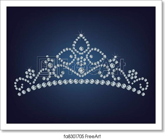 560x470 Free Art Print Of Diamond Tiara