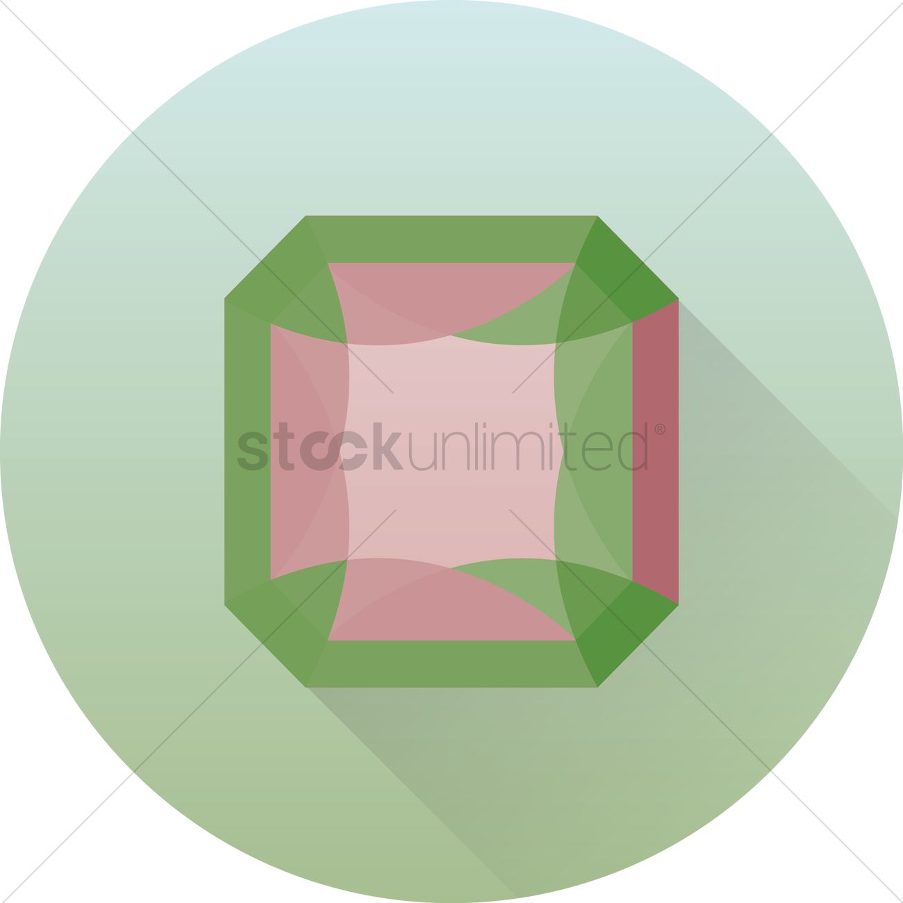 1300x1300 Top View Of Diamond Vector Image