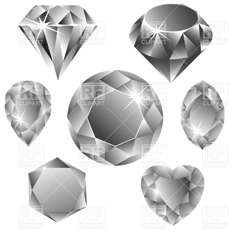 453x453 Diamond In Top View Vector Image Of Backgrounds, Textures