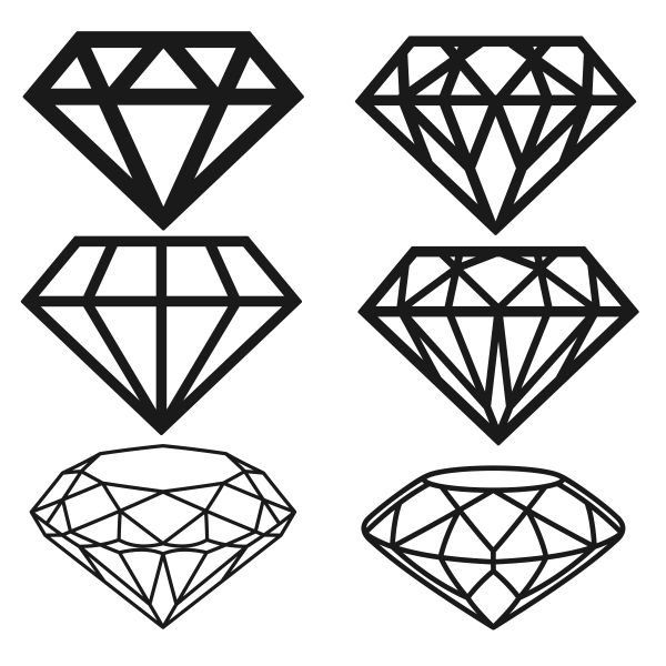 600x600 Birthday Diamond Tattoos, Diamond