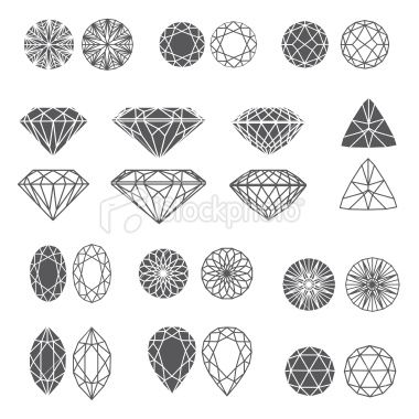 380x380 Vector Set Of Diamond Design Elements