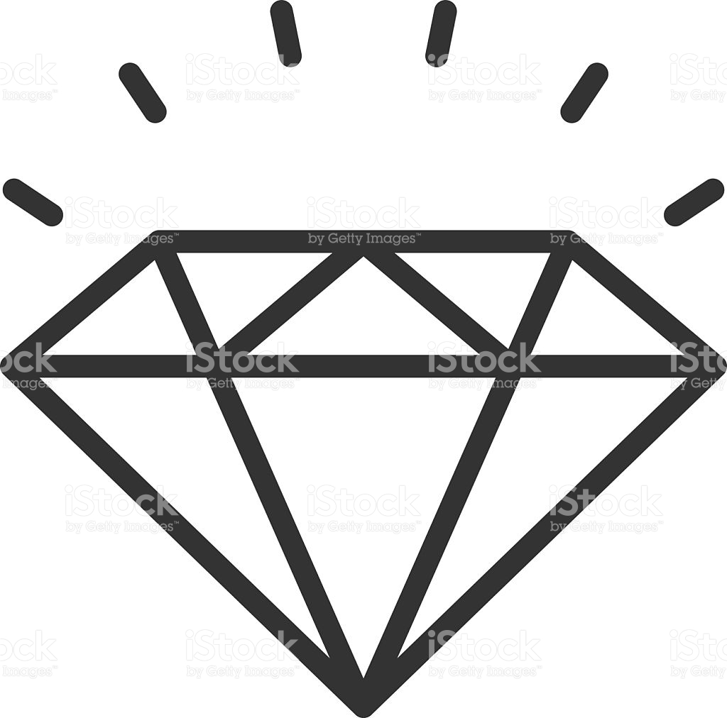 1024x1012 Diamond Icon Vector
