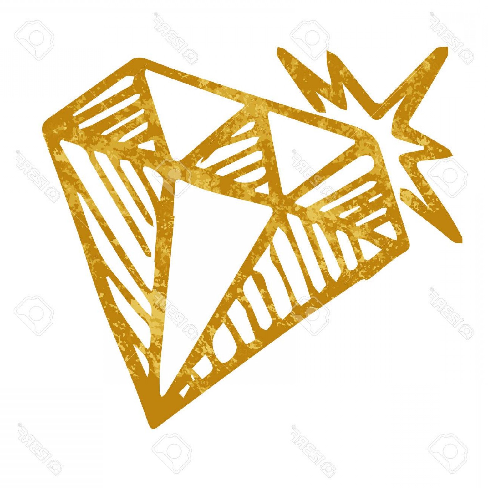 1560x1560 Gold Diamond Vector Graphic Hoodamathrun